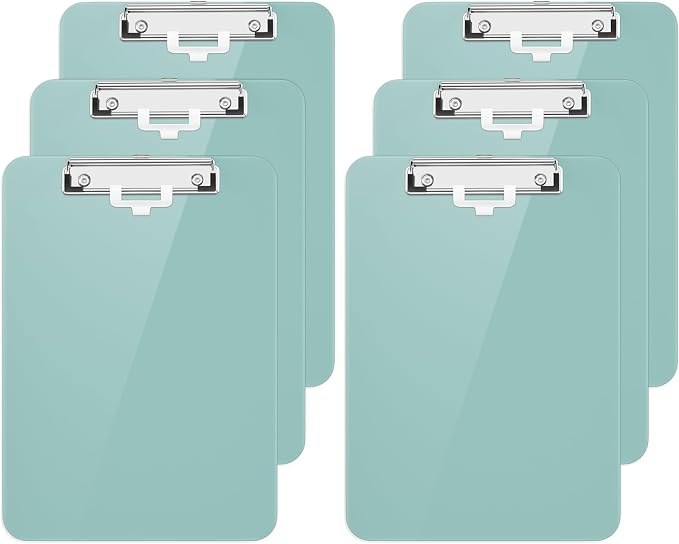 Hongri Plastic Clipboard with Pen Holder, Nurses and Women, Low Profile Clip by Hongri