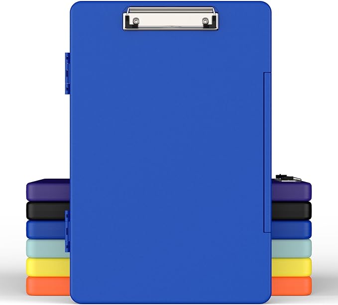 Legal Size Clipboard with Storage, 8.5 x 14 Clip Board, Folio & Side-Opening by Juvealoe