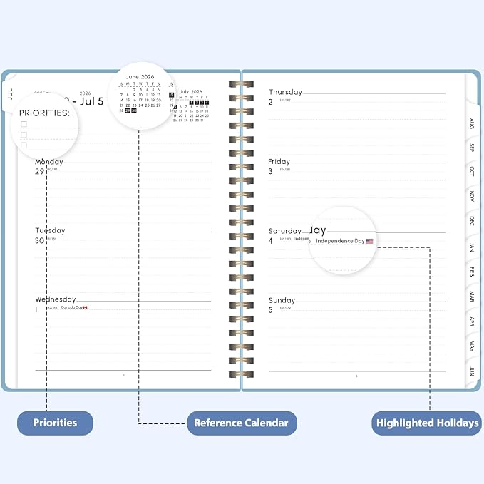 Planner 2026-2027, Weekly and Monthly Academic Planner, July 2026 - Image 3
