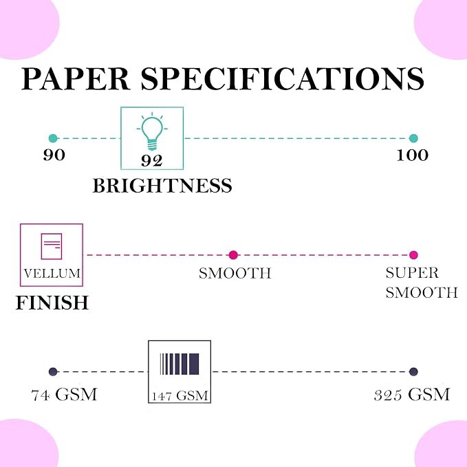 Print It - Vellum Bristol Colored Cardstock Cover Paper, 67 Lb, 8.5" X 11” - Image 3