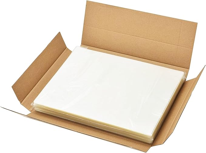 50 Pack Thermal Laminating Pouches, 9 x 11.5-Inches, 3 mil Thick, Clear Laminating Sheets-DeskLoop Office