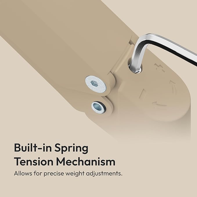 Pixio PS1D Wave Beige Dual Monitor Arm Stand Desk Mount - Fits up to 32 inches Monitors and up to 19.8lbs. VESA Compatibility and Integrated Cable Management-DeskLoop Office