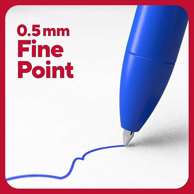 TRU RED Retractable Gel Pens, Fine Point 0.5mm, 12 Pack – Quick‑Dry Pens - Image 3
