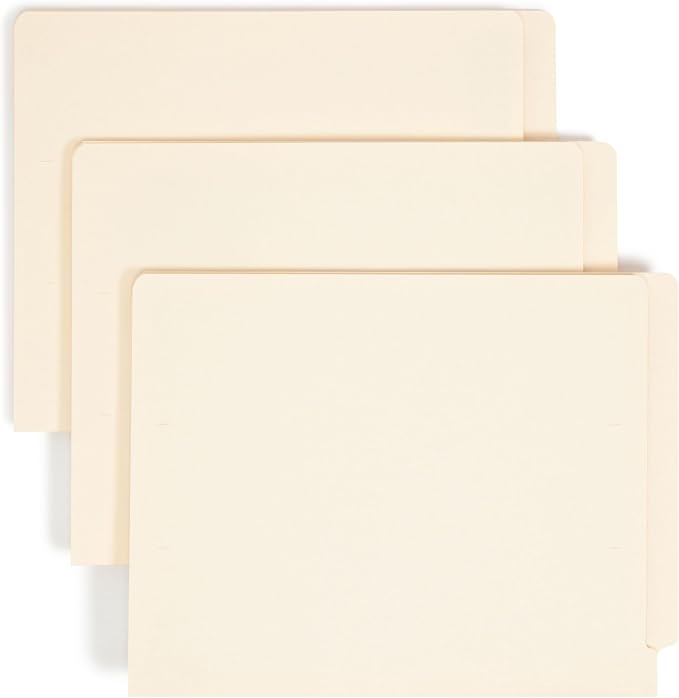 Smead Shelf-Master End Tab File Folders, Reinforced Straight-Cut Tabs, Letter by SMEAD