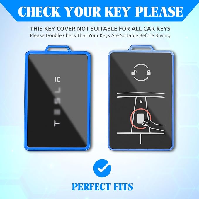 QBUC for Tesla Transparent Card Key Cover Holder Soft Card Key Cover for Tesla - Image 2