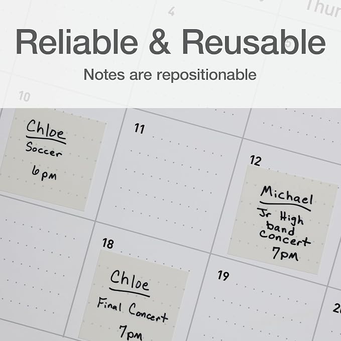 Redi-Tag Translucent Sticky Notes, Transparent Self-Stick Notes, 4 Pads - Image 6