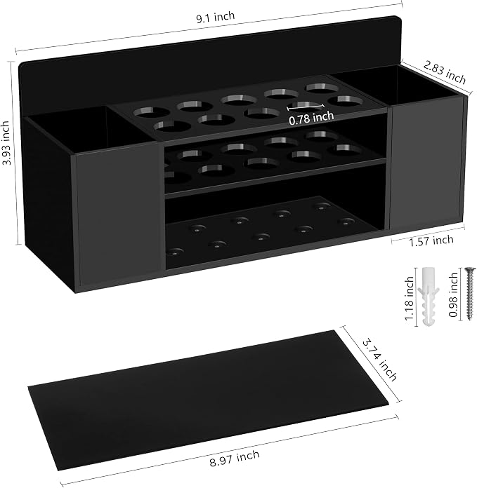 HBlife Acrylic Magnetic Dry Erase Marker Holder - Image 2