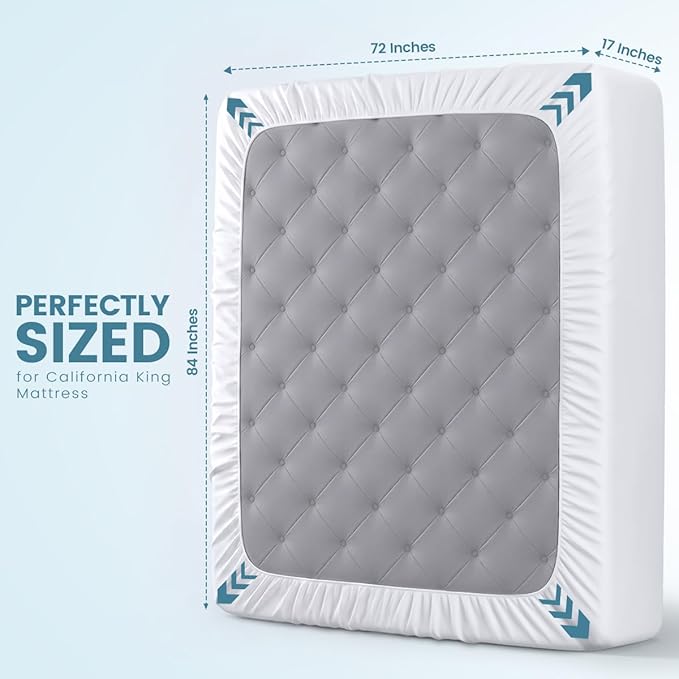 Utopia Bedding Waterproof Mattress Protector California King Size 2 Pack - Image 4
