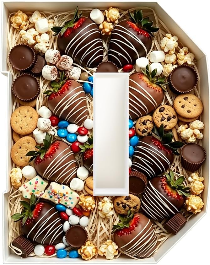 Plastic Fillable Letter Charcuterie Box, 10in Reusable Alphabet Shaped Tray by ANNJINT