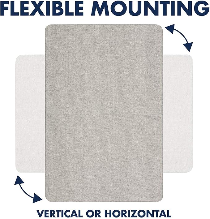 Quartet Bulletin Board 36"W x 24"H Fabric Cork Board Alternative - Image 5