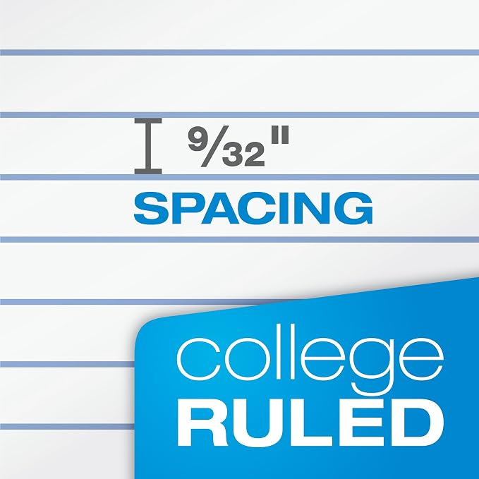 Oxford Spiral Notebook, 1 Subject, College Ruled Paper, 8 x 10-1/2 Inch - Image 3