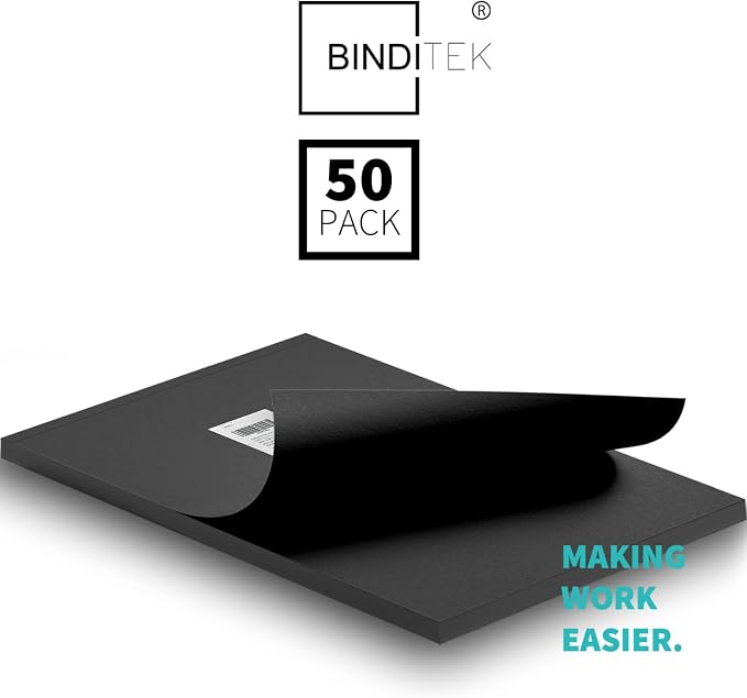 Binditek 50 Pack 16 Mil Sand-Textured Polycover, 11 x 17 Inches Front and Back - Image 8
