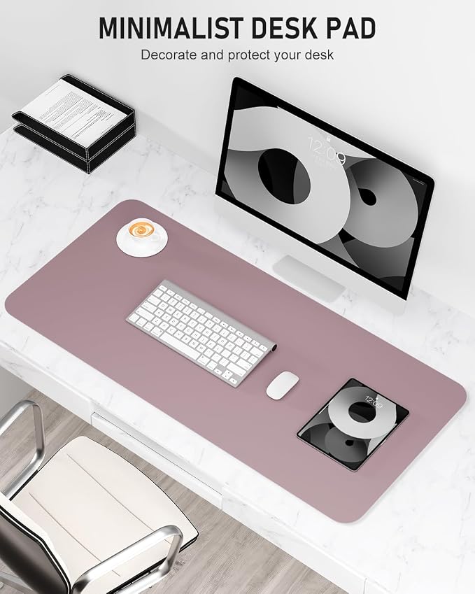 Desk Pad, 23.6" x 13.8" PU Leather Non-Slip Desk Mat Large Mouse Pad - Image 2