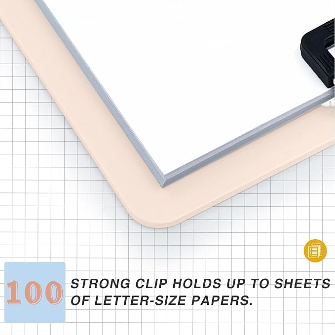 4 Pack Colored Clip Boards, Plastic Clipboards - Image 6