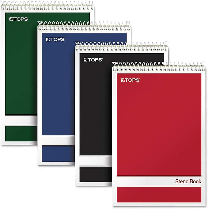Tops Steno Books, Gregg Rule, 80 Sheets by TOPSProducts