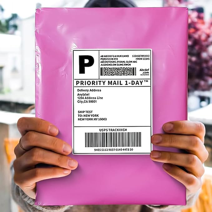 POLYSELLS 500 pcs 12x15.5 Inches Pink Poly Mailers Shipping Envelopes, Strong - Image 5