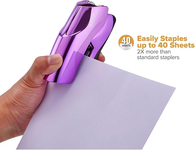 Bostitch Office Heavy Duty Stapler, 40 Sheet Capacity, No Jam, Half Strip - Image 7