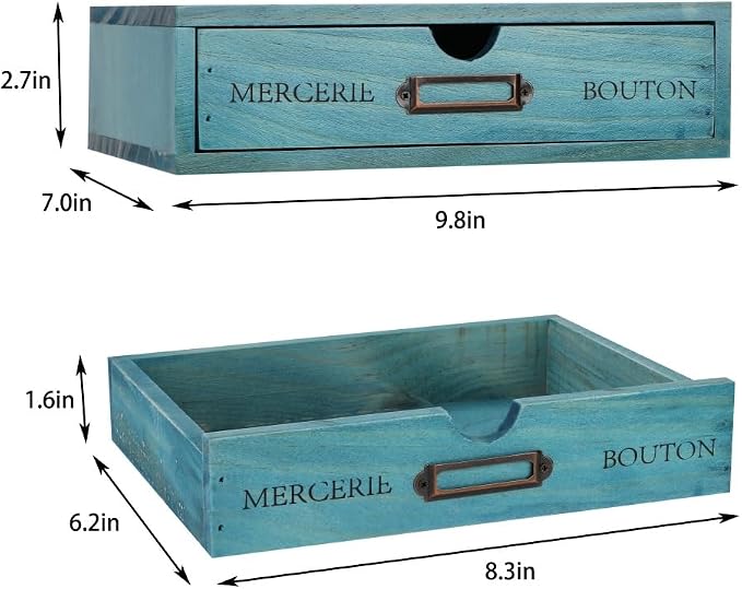 Wooden Storage Box Apothecary Drawers Vintage Wooden Drawers Wood Desktop - Image 3