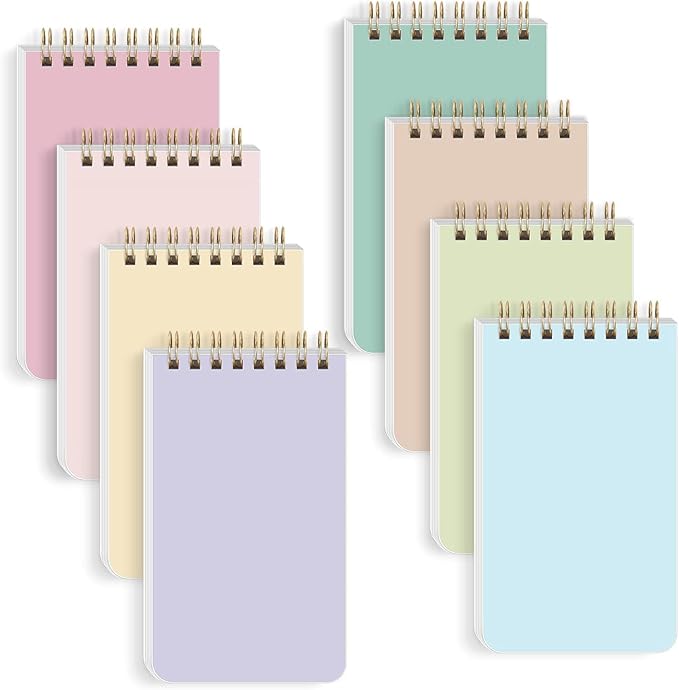 SKYDUE Small Notebooks, Cute 3x5 Pocket Notepads, Mini Spiral Notebook by SKYDUE