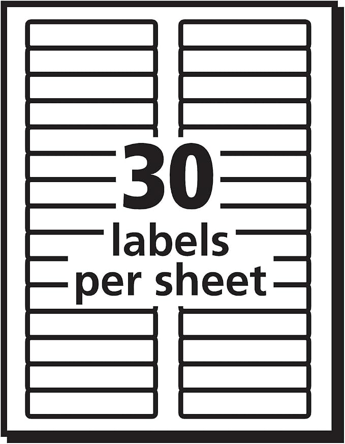 AVERY AVE5366 - Permanent Self-Adhesive Laser/Inkjet File Folder Labels - Image 4