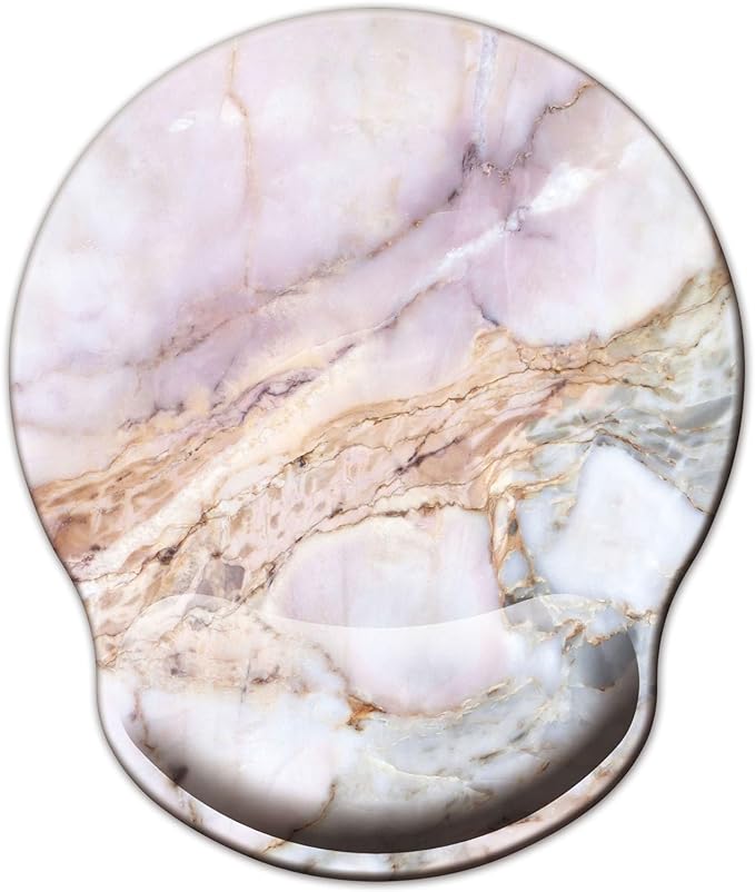 Mouse Pad with Wrist Support, Ergonomic Mouse Pad with Memory Foam Wrist Rest by LIZPARE