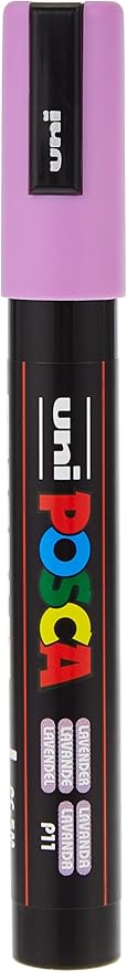 Posca Markers Set, 8 Medium Paint Markers 5M – Soft Tones – White, Sunshine - Image 4