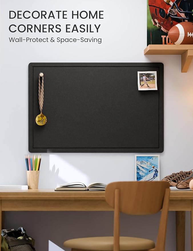 Fluxynara Bulletin Board, 35.4" x 23.6" Cork Board Alternative - Image 4