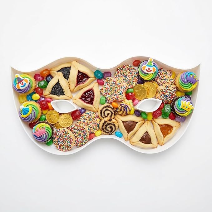 Plastic Fillable Mask Charcuterie Box, 10in Reusable Alphabet Shaped Tray by ANNJINT