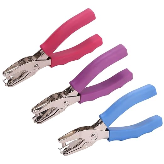 1 Hole Punch， 1/4 inch of Single Whole Punch，with Soft Grip Handles, by Craftinova