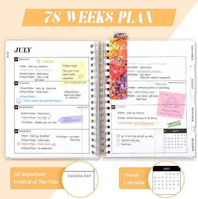 Planner 2026-2027, Large 18 Months Academic Daily Weekly Monthly Planner Yearly - Image 5