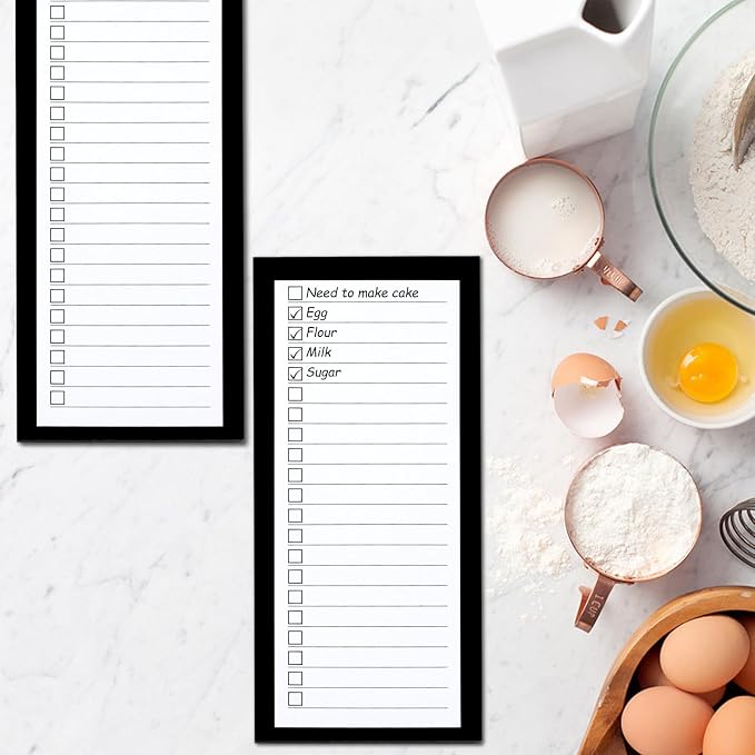 4 Pack Magnetic Notepads for Refrigerator, Grocery List Large Magnet Pad for - Image 7