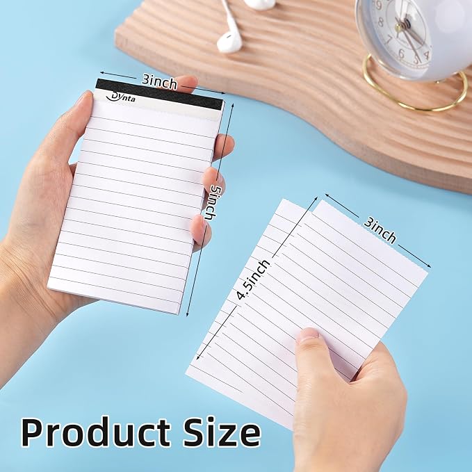 Dynta 36 Pcs Note Pads, 3x5 In Small Notepad, 80GSM White Lined Scratch Pads - Image 2