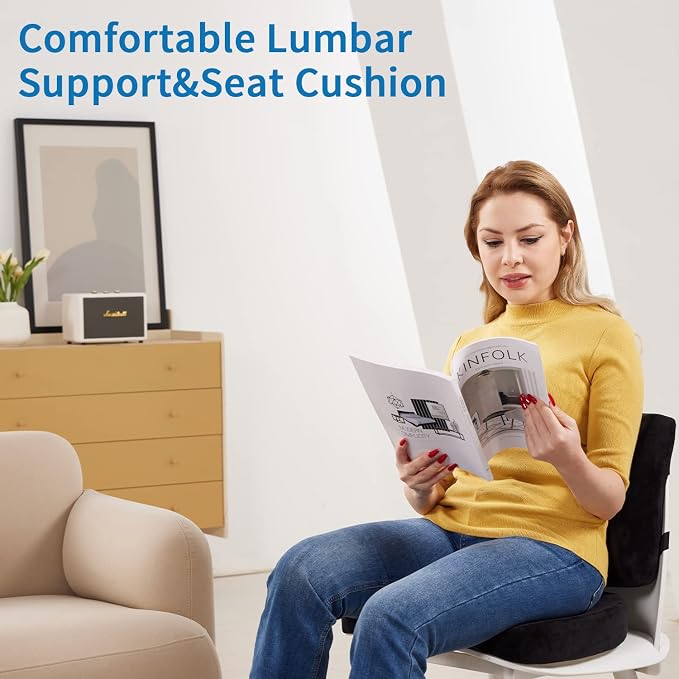 SAIREIDER Seat Cushion and Lumbar Support Pillow - Image 7
