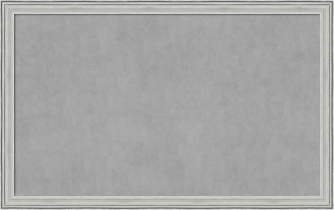 Amanti Art Silver Framed Magnetic Board 27x43 Large Vision Board by AmantiArt