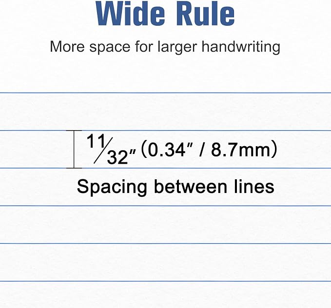 12 Pack White Legal Pads 8.5 x 11 Wide Ruled Note Pad 50 Sheets Notepads Micro - Image 4