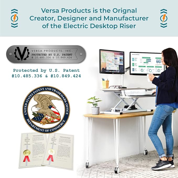 VERSADESK® PowerPro™ 48 Inch Extra Wide Standing Desk Converter, PowerPro™ - Image 6