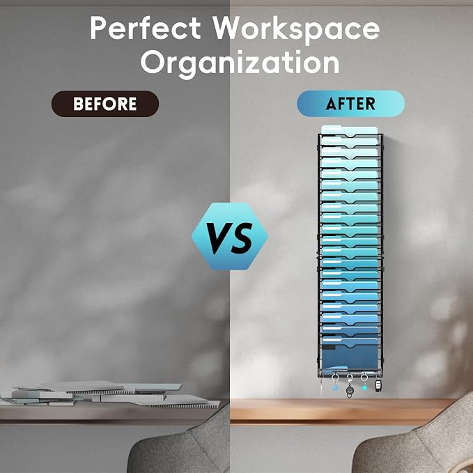 21-Tier Hanging Wall File Organizer - Image 7