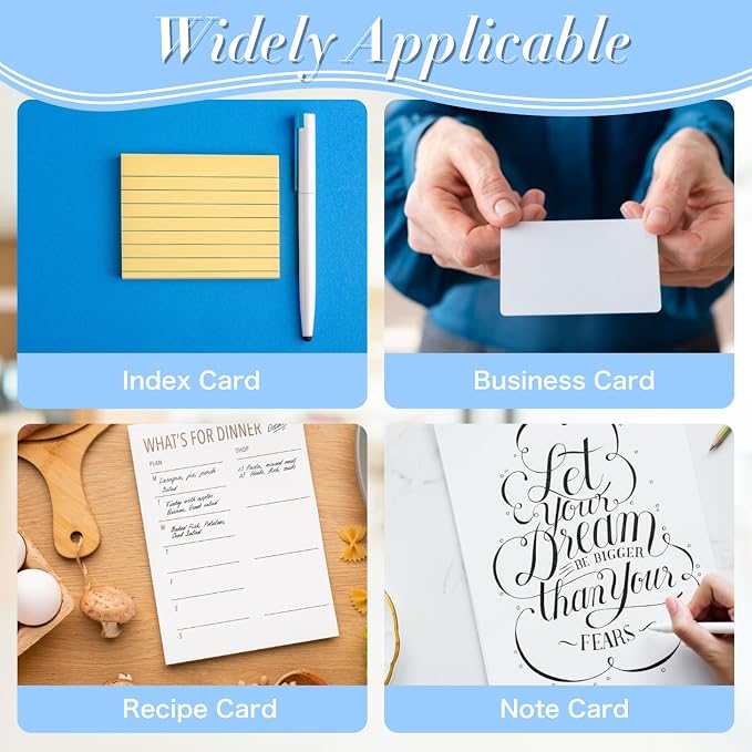 2 PCS 4 X 6 Index Card Holder Clear Acrylic Card Holder - Image 5