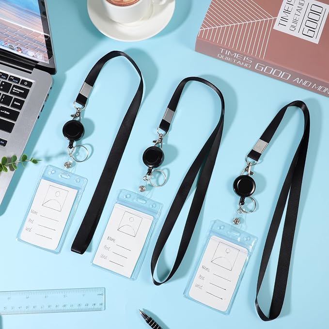 3 Pack Lanyards for ID Badges Holder Retractable Lanyards for Cruise Ship Cards - Image 2