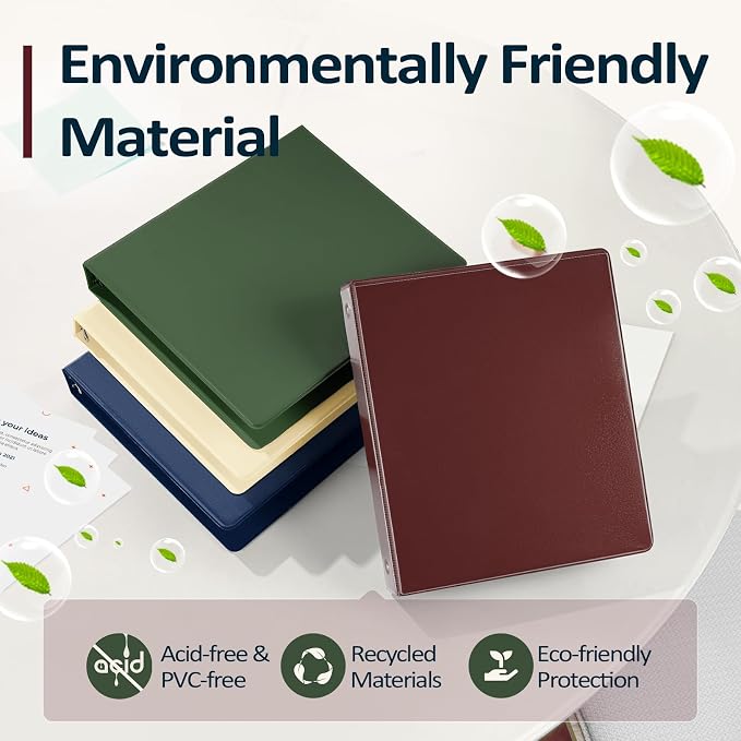 Sooez BinderX Extra Durable 3 Ring Binder, Round Ring Binders, Fits 8.5x11 Paper - Image 2