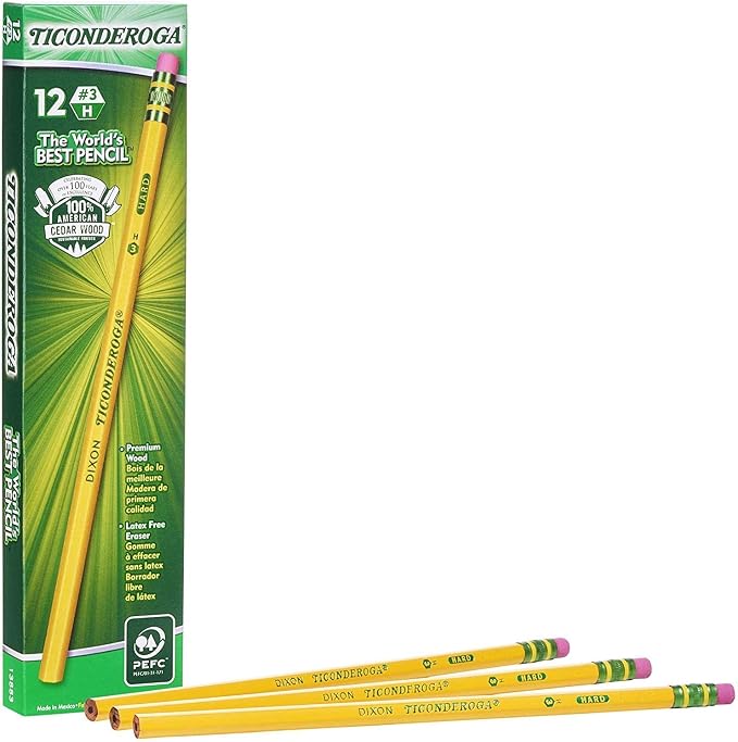 No.3 Medium-Hard Yellow Pencil by Dixon