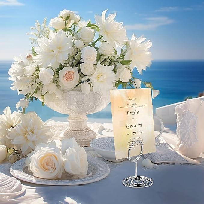 UMETDO 30PCS Table Number Holders Place Card Holder - Image 5