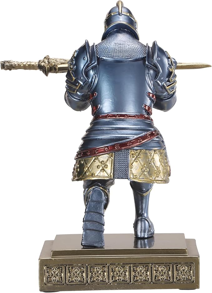Medieval Knight Pen Holder Office Desk Decor Gifts for Men Father Husband Him Unique-DeskLoop Office