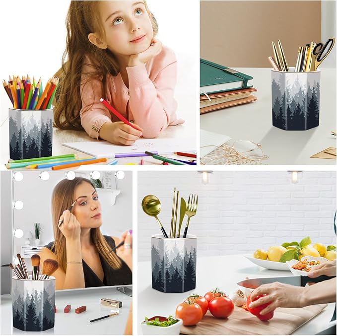 Pencil Pen Holder for Desk, Cute Makeup Brush Holder, Desktop Supplies and - Image 7