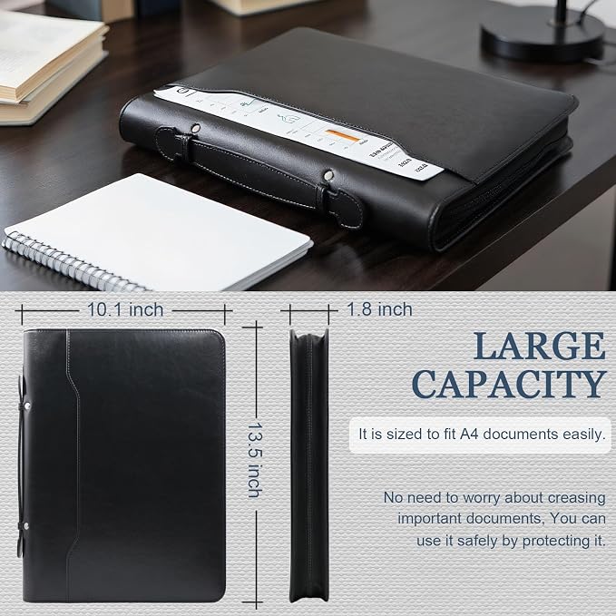 Faux Leather Portfolio Binder - Image 4