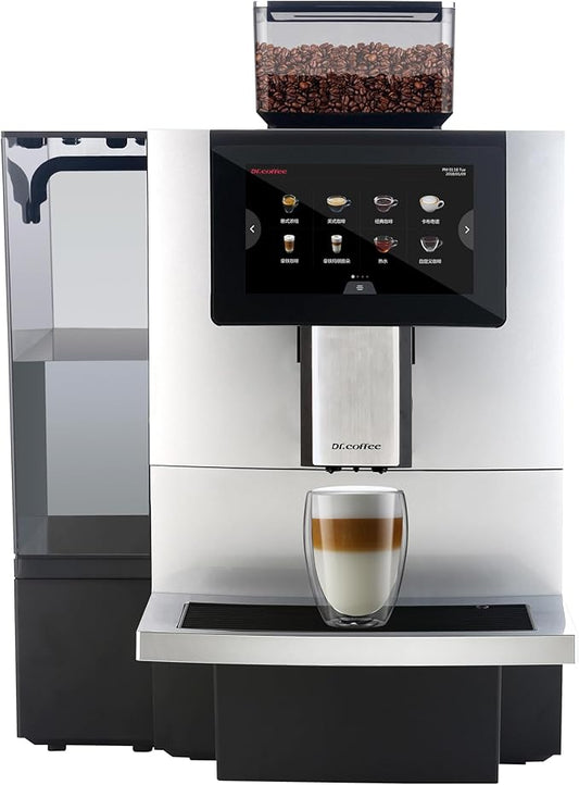 F11 Big Plus Automatic Espresso Machine, Coffee Machine with Milk System, Americano and Cappuccino, 24 Coffee Drinks for Office, Hotel and Convenience Store,Sliver colour-DeskLoop Office