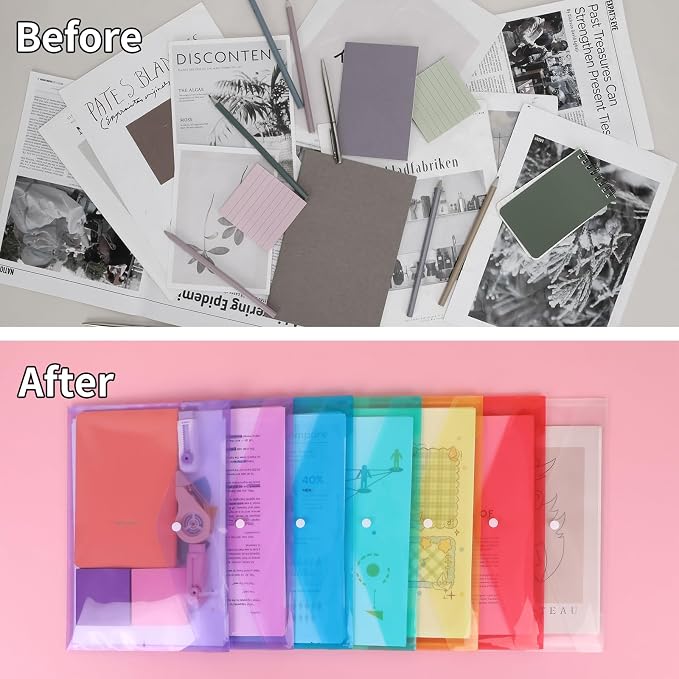 EOOUT 14pcs Plastic Envelopes, Plastic Folders - Image 5