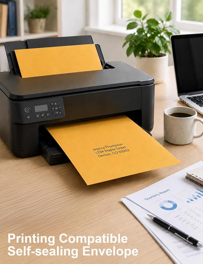 9x12 Manilla Envelopes Self Seal, 20 Pack - Image 6