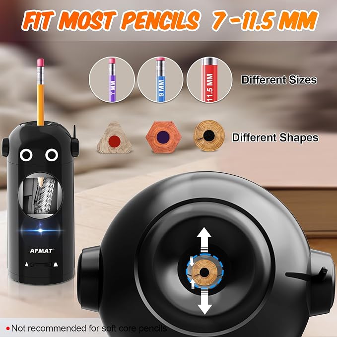 AFMAT Electric Pencil Sharpener - Image 3