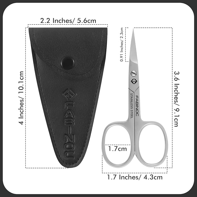 Fine Curved Cuticle Scissors for Nails – German Quality Stainless Steel – - Image 6